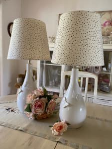 2 x gorgeous lamps for a little or big girl