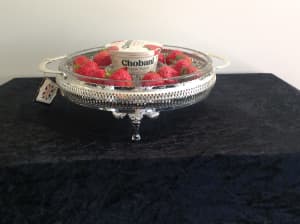 Vintage Queen Anne 5 Sectioned Silver Plated Serving Dish From England
