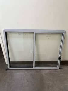 900Hx1210W sliding window in APO grey frame colour: