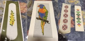 New Bookmarks Cross Stitch Australian & Traditional Red Designs (4)