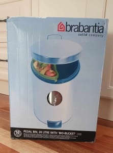 Brabantia Pedal Bin, 20 litre with Bio Bucket. New in box