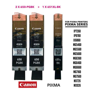 Genuine Canon ink cartridges - suitable for Pixma Printers (3 avail.)