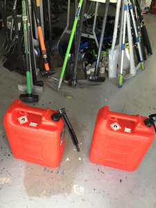 Petrol jerry cans