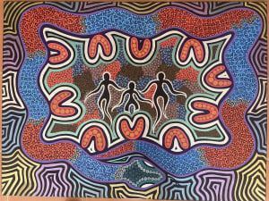 Large Authentic Noongar artwork. $555