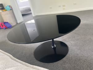 KING black apero coffee table, hardly used. RRP $1265