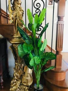 Artificial Realistic Plants Fake Philodendron Decoration 1.2m