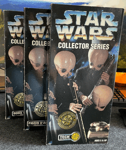 x3 Original Star Wars Genuine Cantina Band Figurines Boxed