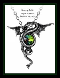 Alchemy Gothic Anguls Aeternus Dragon Pendant / Necklace -NEW-