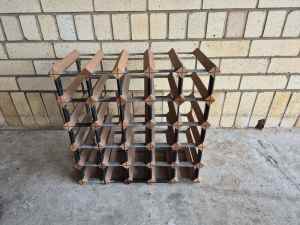 KINGS BOTTLE - Classic Timber Wine Rack (30 bottle holder)