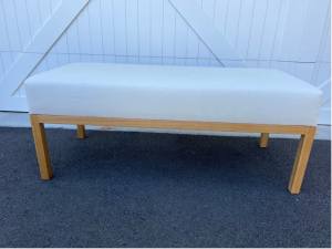 Quality Custom Made Wood & Upholstered Bench Seat