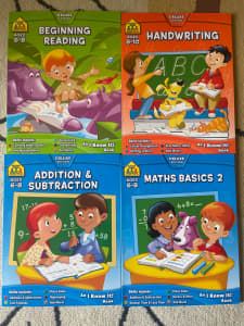 Brand New School Zone activity books reading maths
