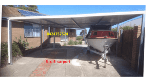new carport sale 6 x 6 flat roof $ 3000