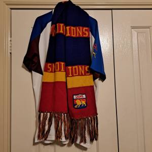 BRISBANE LIONS FITZROY FOOTBALL CLUB POLO TOP AND FITZROY SCAFE 