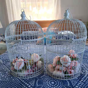 Decorative Bird Cage Cream