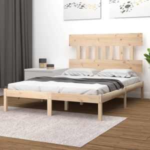 Nain Bed Frame Solid Wood 153x203 cm Queen Size...