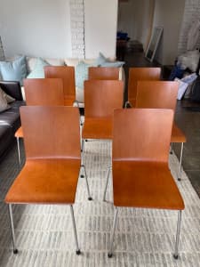 8 x designer Ke-Zu dining chairs