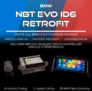 BMW NBTevo ID6 Retrofit includes Apple CarPlay Activation and Coding