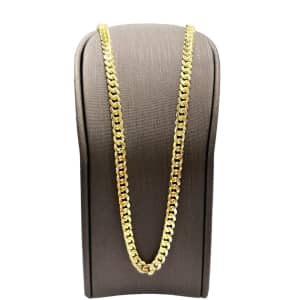 9ct curb cuban link chain necklace 4.5mm wide 26.12 grams 55.5cm. New