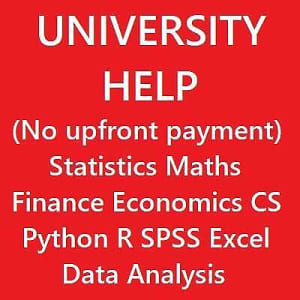Statistics Maths Accounting Finance Computer Science Help University