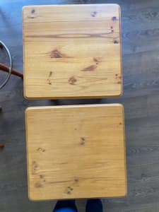 Coffee Tables Solid Pine in clear finish x2