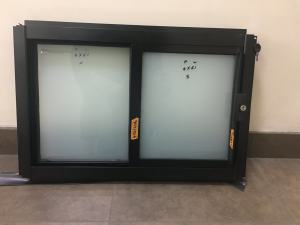Aluminium black sliding window 400Hx610W: Located at Wetherill Park