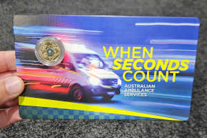 Australian Ambulance Services Carded Coloured C Mintmark Coin