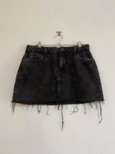 Black Cotton On Micro Mini Skirt Size 14