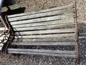 Cast iron bench