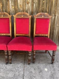 Victorian antique dining chairs
