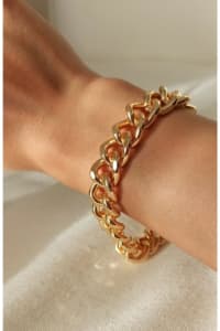 Chunky Gold Plated Cadena Bracelet