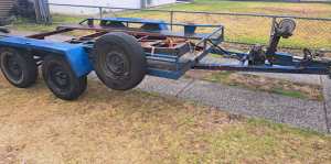 Car trailer and a 62 ford falcon combo swap 