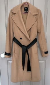 Women's long premium wool blned coat