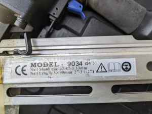 50 - 90mm 34 Air Framing Nailer