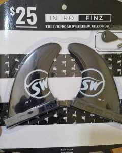 Twin Fins 5 inch with key- surfboard warehouse. unopened intro finz