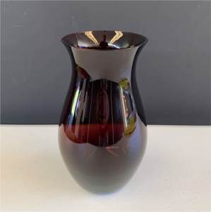 Purple Glass Vase 19cm High. Perfect condition