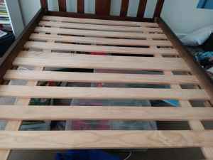 Wooden bed frame
