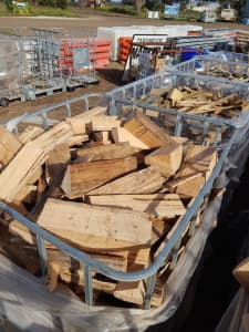 Firewood Hardwood Offcuts 1.2 x cubic mtrs loose $120. With Cage $160