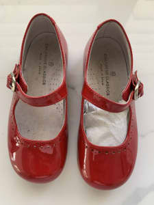 Girls Red Patent Leather Party Shoes size EU26