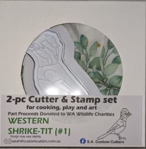 2-piece Cutter Debosser (stamp) set - Western Shrike Tit