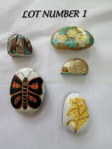 Unique Hand Painted & Picked Rocks