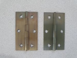 Antique Brass Door Hinges (Pair)