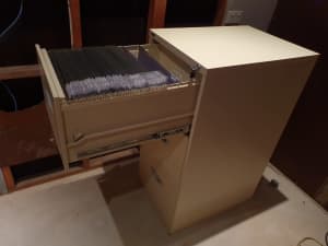 3 Drawer Cream Filing Cabinet