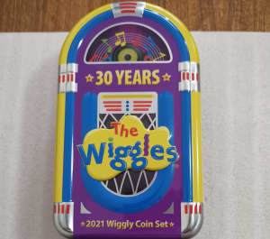 The wiggles 2 coin tin set