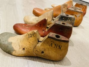 Vintage timber shoe last. $30 each, $150the lot. Pick Up West Moonah