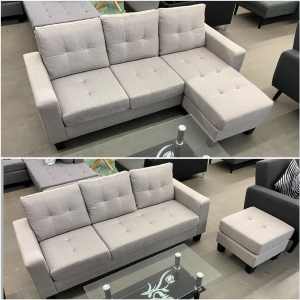 BRAND NEW SOFA WITH OTTOMAN/CAN DELIVER