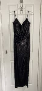 Black sequin ball gown/ formal dress