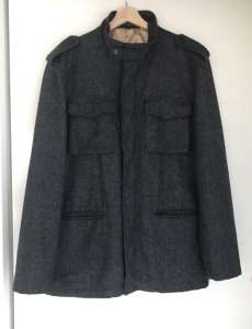 Dark Grey RDX Men’s Jacket with zip and inside pocket $15. Size M