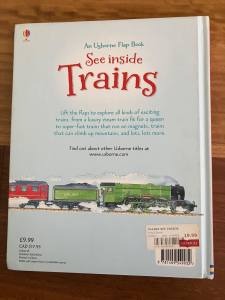 Usborne see inside trains with over 60 flaps