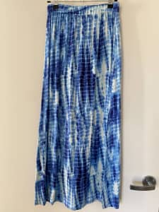 Just Jeans Blue Tie-Dye Maxi-Skirt 8 - EUC
