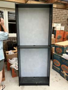 Black IKEA Cabinet, with doors and shelves - MOVING SALE